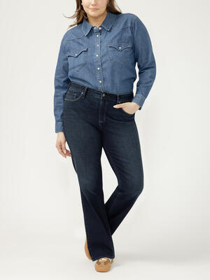 Suki Mid Rise Bootcut Luxe Stretch Jeans Plus Size