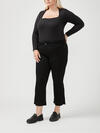 Suki Mid Rise Kick Flare Luxe Stretch Jeans Plus Size image number 2