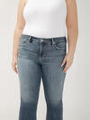 Suki Mid Rise Kick Flare Luxe Stretch Americana Jeans Plus Size image number 3