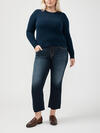 Suki Mid Rise Kick Flare Luxe Stretch Jeans Plus Size image number 0