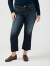 Suki Mid Rise Kick Flare Luxe Stretch Jeans Plus Size image number 3