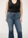 Suki Mid Rise Kick Flare Jeans Plus Size image number 3