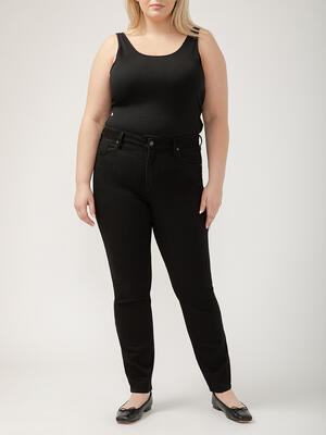 Avery High Rise Straight Leg Luxe Stretch Jeans Plus Size