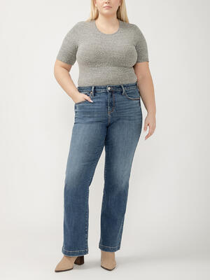 Avery High Rise Trouser Leg Jeans Plus Size