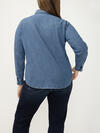 Women's Western Denim Shirt Plus Size image number 4